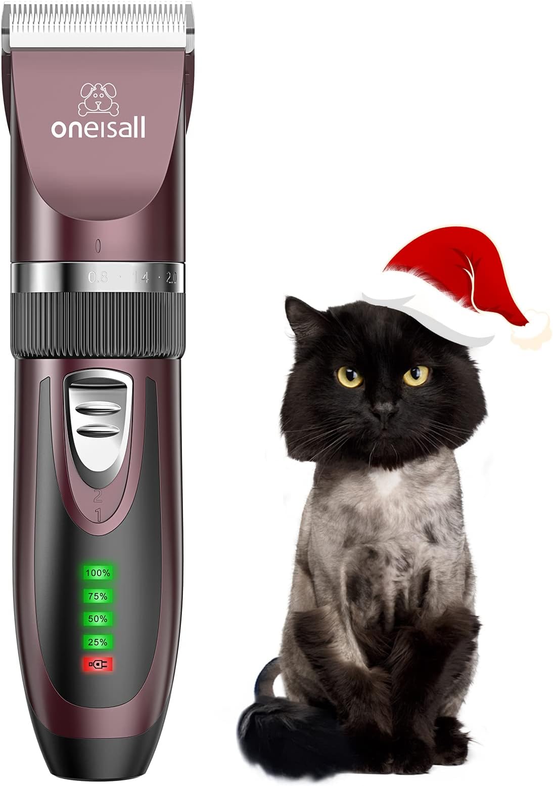 oneisall Quiet Cat Shaving Machine, Cat Shaving Machine, Long Haired Cats, 2-Speed