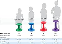 Vista 15 de Silla bamboleante para niños y adolescentes, para una experiencia activa donde los niños ya no tendrán que sentarse fijamente, "el mejor asiento