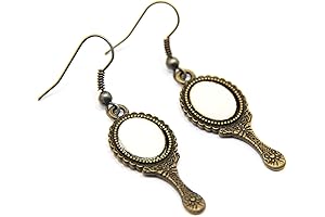 Bronze Mirror Earrings: a Touch of Enchantment
