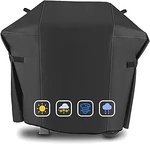 Weber Spirit and Spirit II 200 Series Grill Cover, 600D Heavy Duty Waterproof BBQ Grill Cover, 48 Inch 7138 Grill Cover for Weber Spirit II E210, Spirit E210 2 Burner Grillgas, All Weather Protection