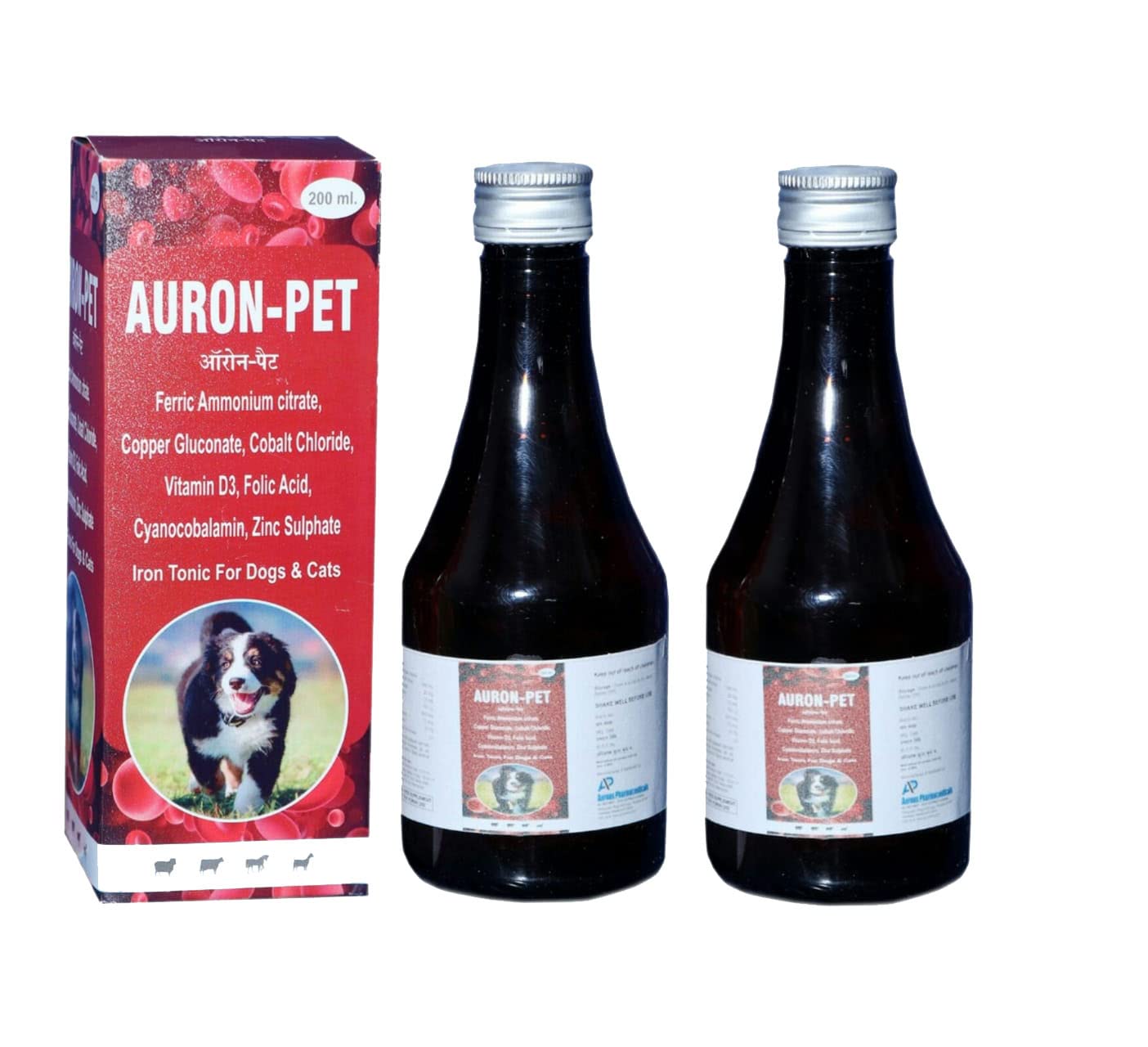 Pharma Auron Pet Iron Tonic for Dogs and Cats_200 ml (Pack of 2) (B09Q5R3P77) Amazon Price History, Amazon Price Tracker