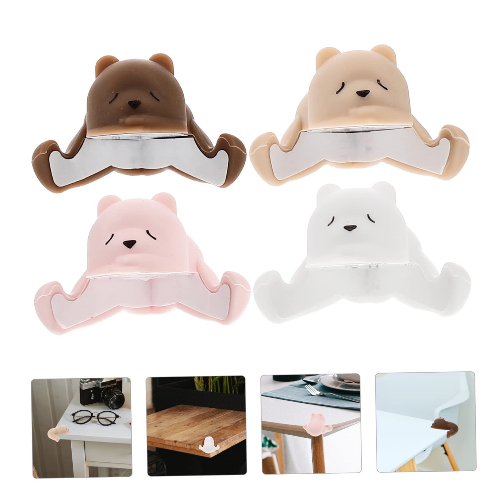 Protège-Coins de Table en Silicone pour Bébé, 4 Pièces, Animaux | Protection Douce pour Meubles, Retrait Facile, Design Simple et Élégant, Usage Familial, Forme Adorable