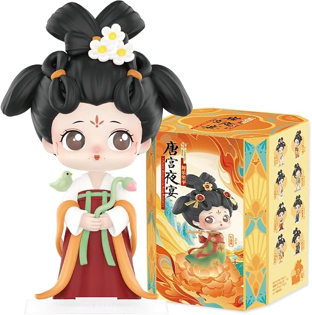 pop mart Palace Banquet in Tang Dynasty Series 3Boxes 2.5 inches Articulated Character Premium Design gifts for women Fan-Favorite blind box Collectible Toy Art Toy Action Figure