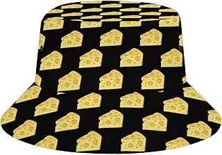 OBLUE Pizza Bucket Hat Fisherman Packable Fishing Hat Travel Sun Cap for Men Women