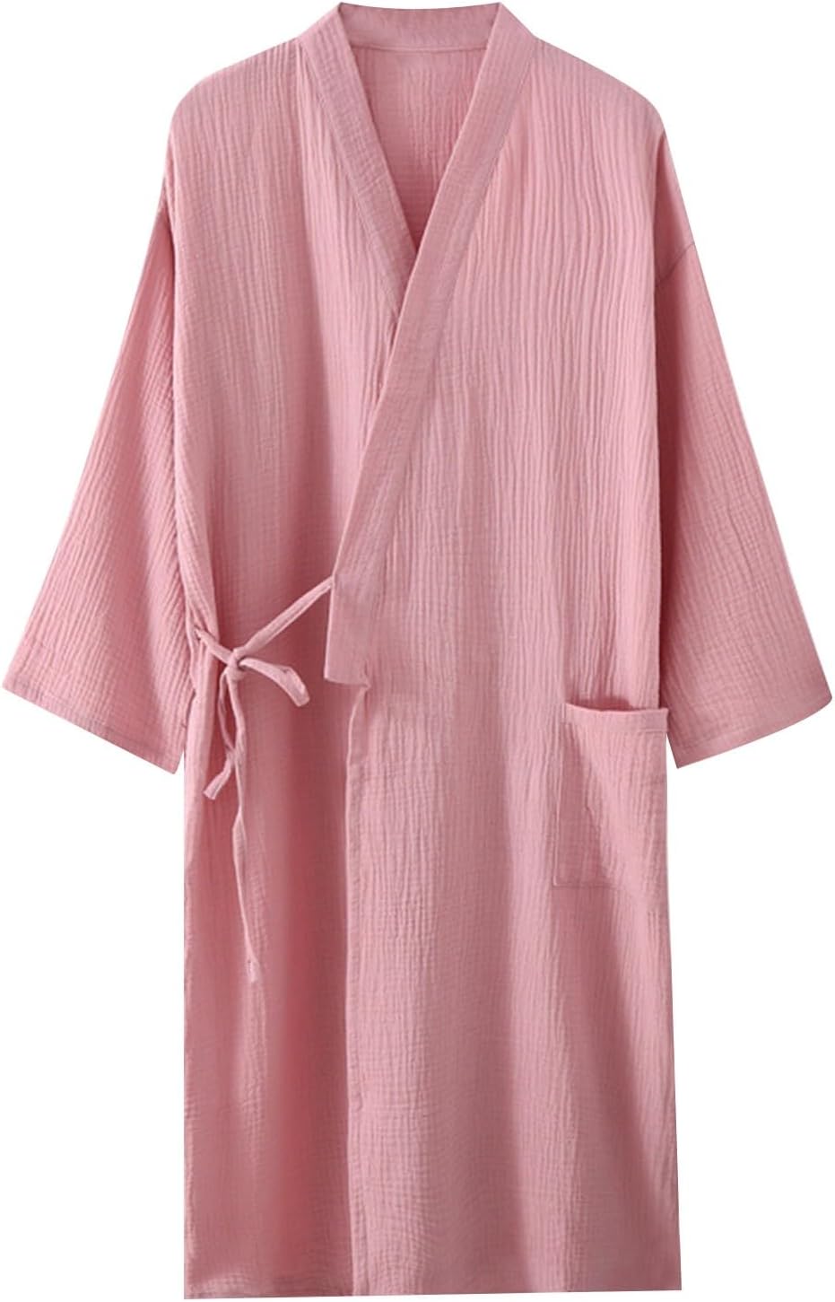 Women's Casual Robe Lightweight Breathable Lounge Wear Spa Bathrobe