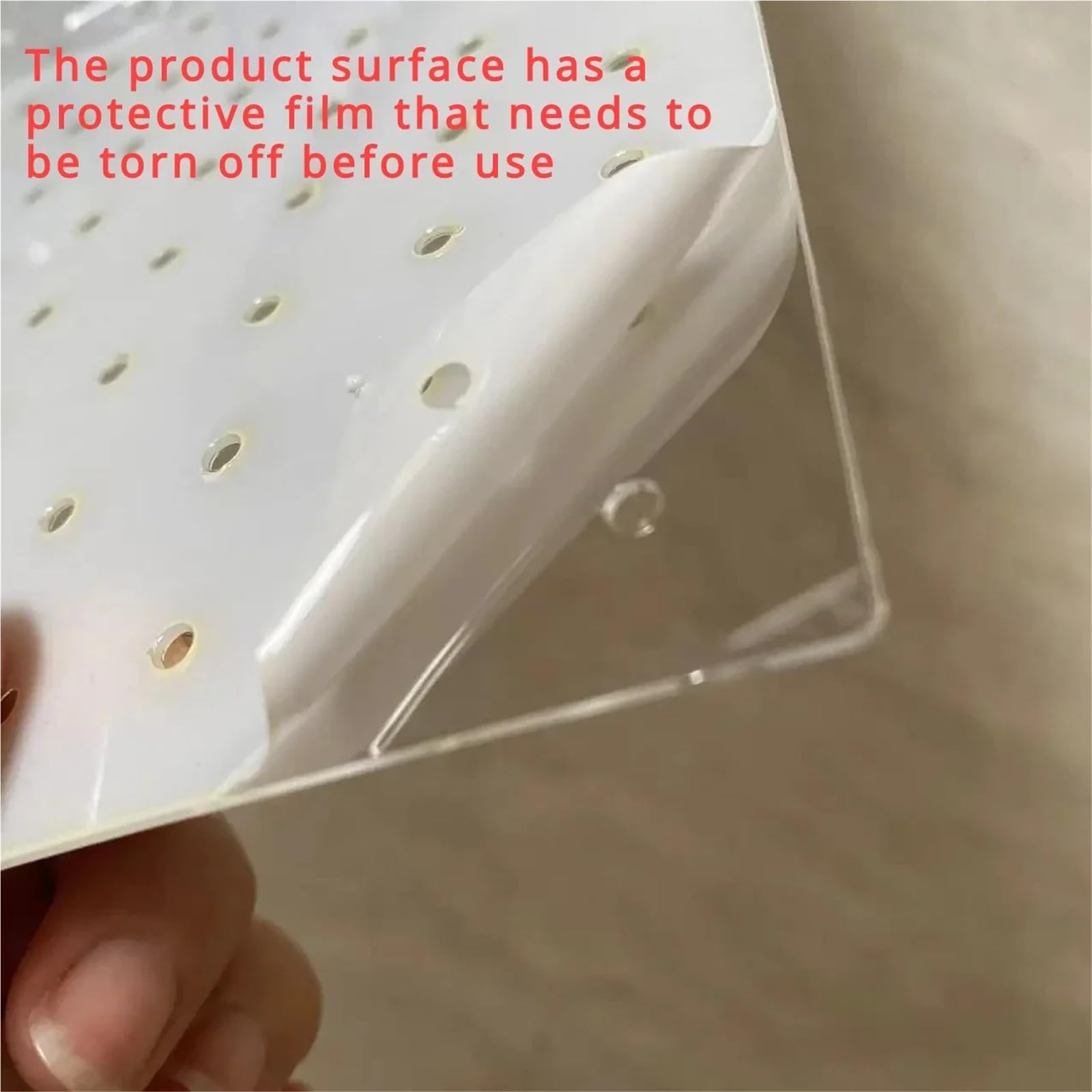 Separador Acuario Placa De Aislamiento Flexible For Pecera, Compartimento Superior E Inferior con Corte Libre, Almohadilla para Separación(Clear 5mm Hole,30x50cm)
