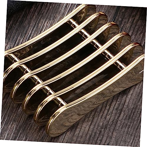 Image of Nail Art Pen Holder Manicure Brush Stand for 5 Pens Nail Polish Holder Stand Compact Brush Tool Organizer for Gel Polish Pens Portable Desk Rest 3.07 X 1.96 X 0.78 in 2 Pack