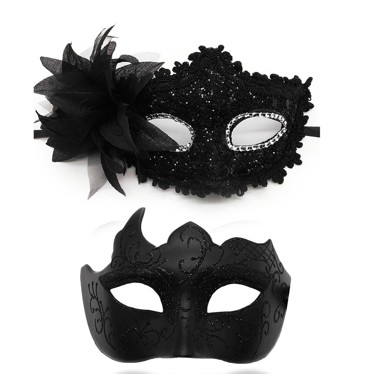 CosmerMasquerade Mask for Women Men Couple Venetian Mask Shinny Eye Masks for Halloween Costume Mardi Gras Party Ball