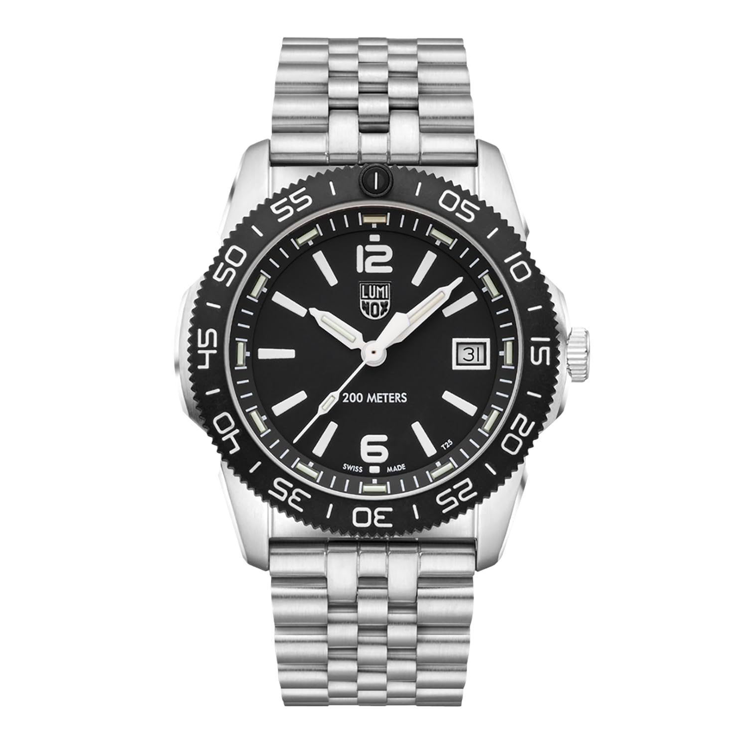 Luminox Stainless Steel Pacific Diver Date Analog Dial Color Black Men Watch - Xs.3122M, Silver Band (B0C6B1JK5V) Amazon Price History, Amazon Price Tracker