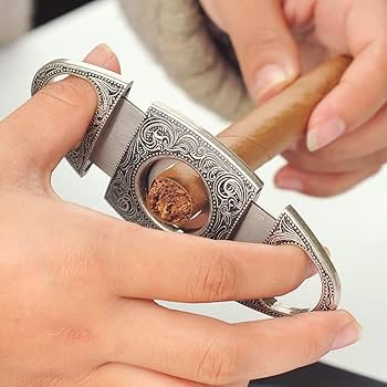 Amazon | 葉巻カッター 真鍮 ゴールド 刻印 シガー ギロチン