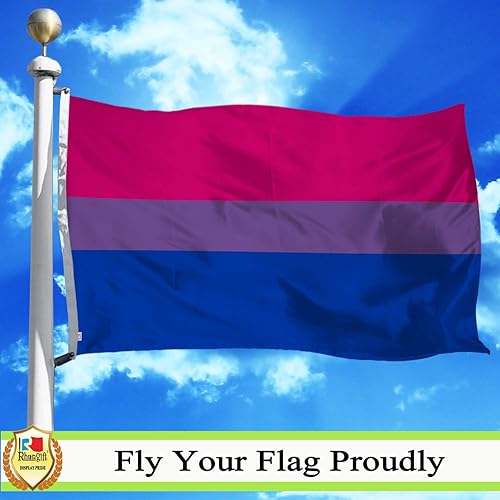 Miniatura 10 de rhungift Bandera de orgullo asexual de 3 x 5 pies, moderada para exterioresinteriores en ambos lados de poliéster 100D, banderas de asexualidad gay