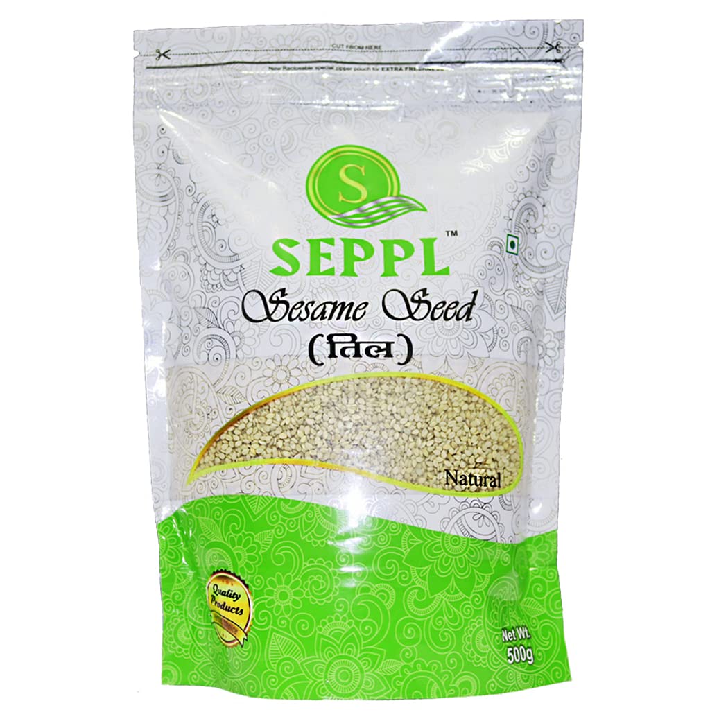 SEPPL Natural White Sesame Seeds | Kora Til | Tal | Indian Spices & Seeds - 500gms (B088PN94LK) Amazon Price History, Amazon Price Tracker