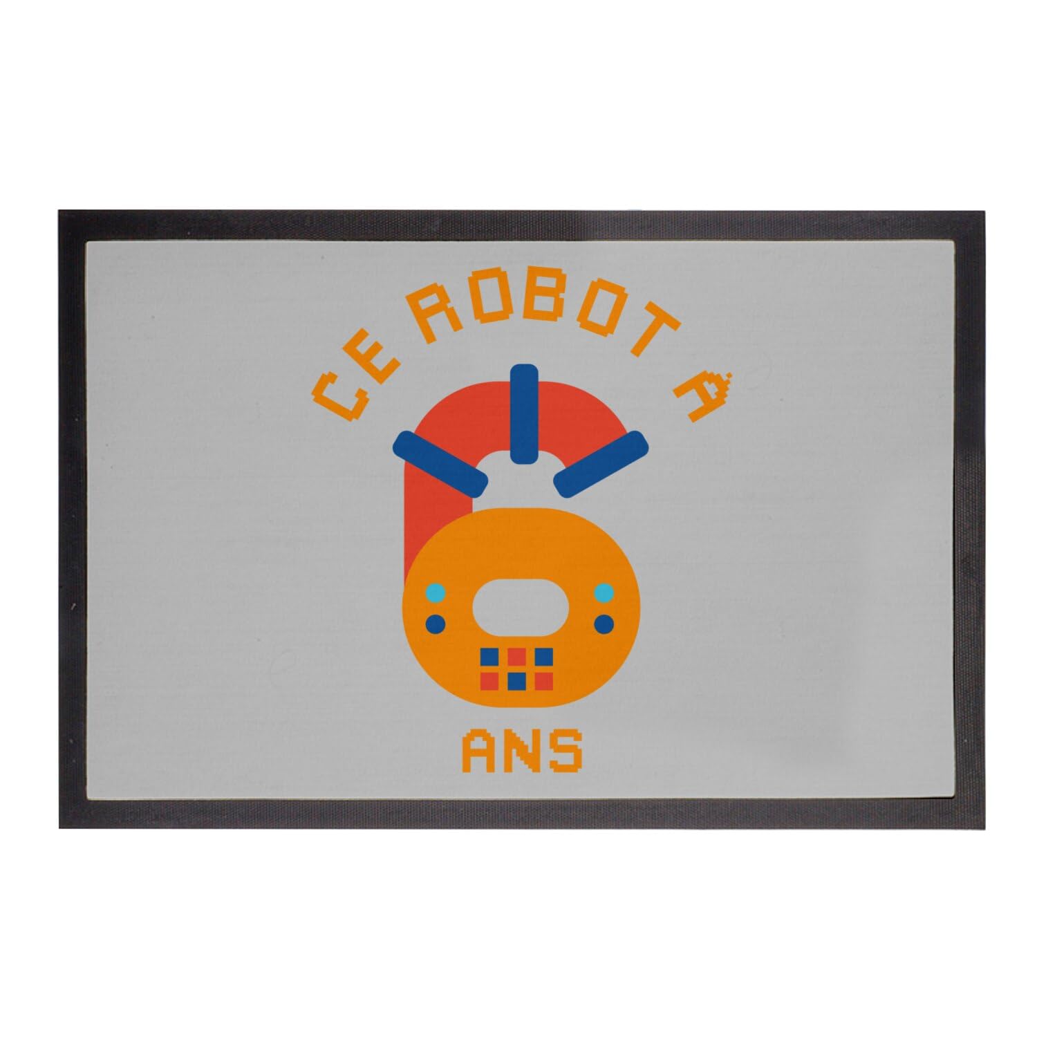 Paillasson robot 6 ans évite les traces de pas tapis 75x50cm