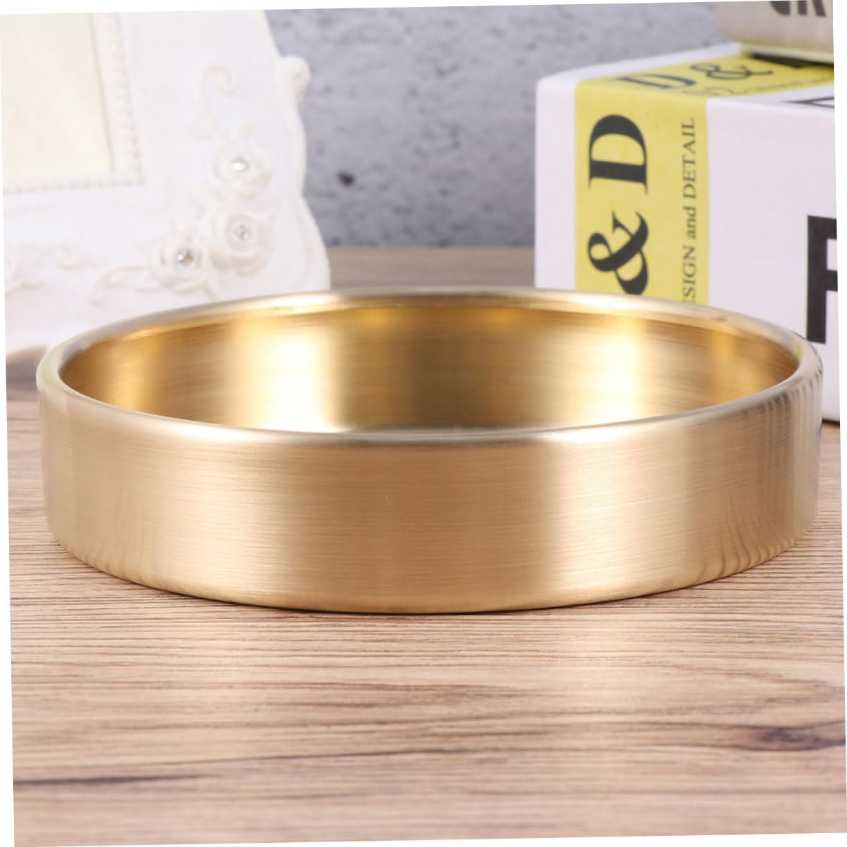 KOMBIUDA 2piezas Almacenamiento Decorativo De Joyas y Artículos Bandeja De Almacenaje De Organizador De Cosméticos y Accesorios Para Encimeras