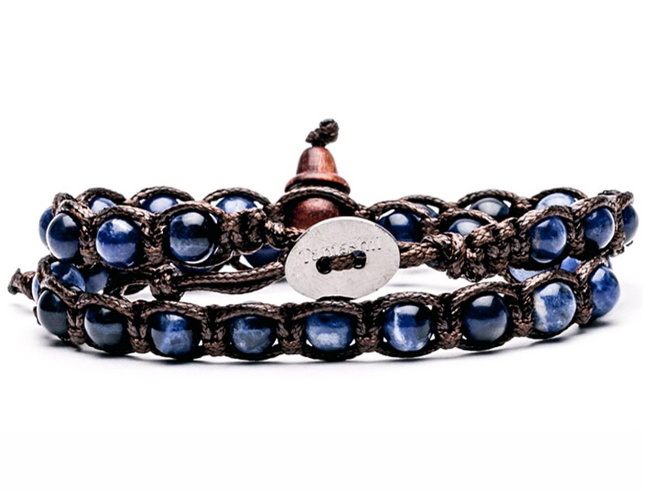 Bracciale Tamashii® Classico Originale con pietre 8 mm Sodalite