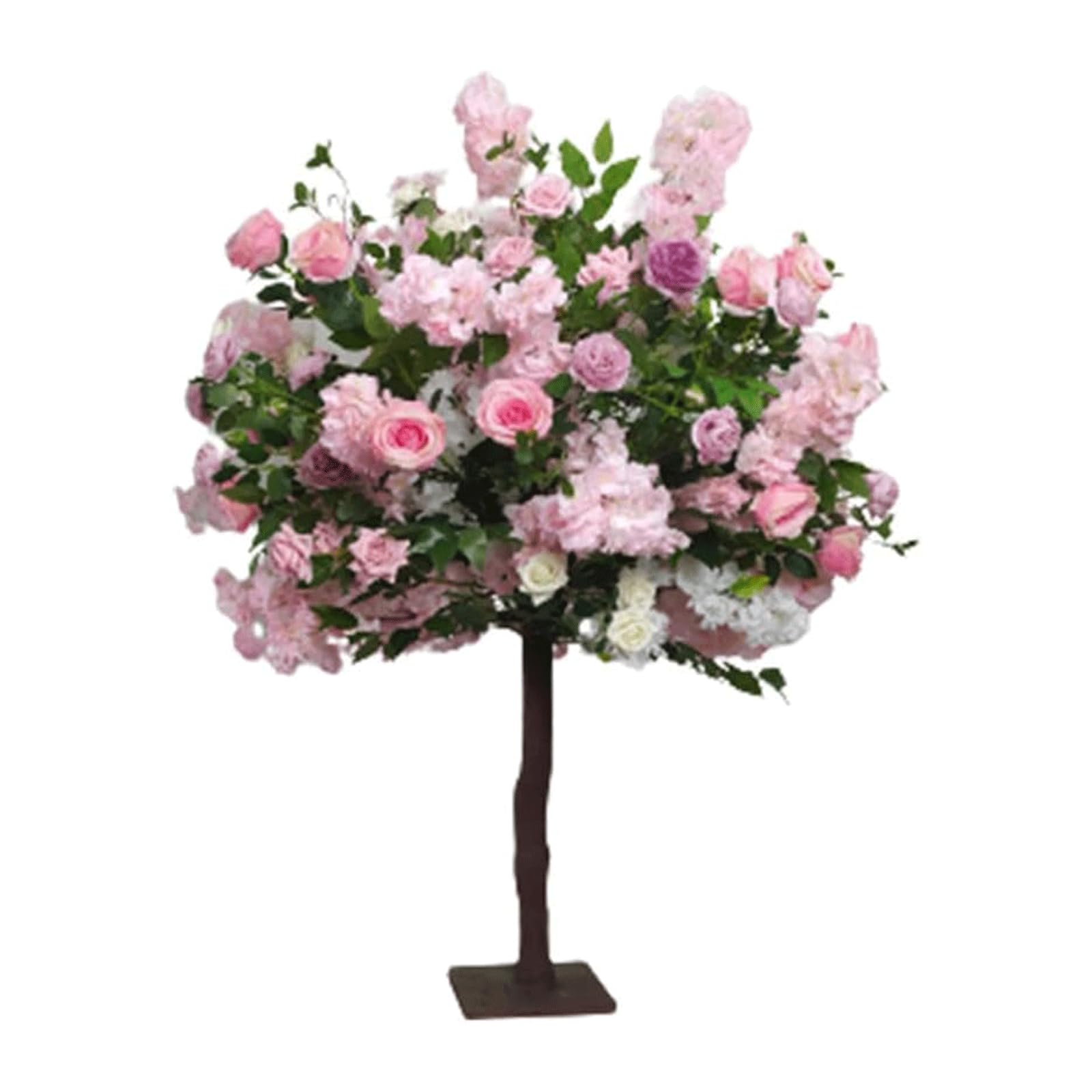 HCZKIUJY Faux Plant 120 Cm/3.9 Ft Artificial Trees Cherry Rose Tree Simulation Tree Large Faux Plant Indoor and Outdoor Fake Tree