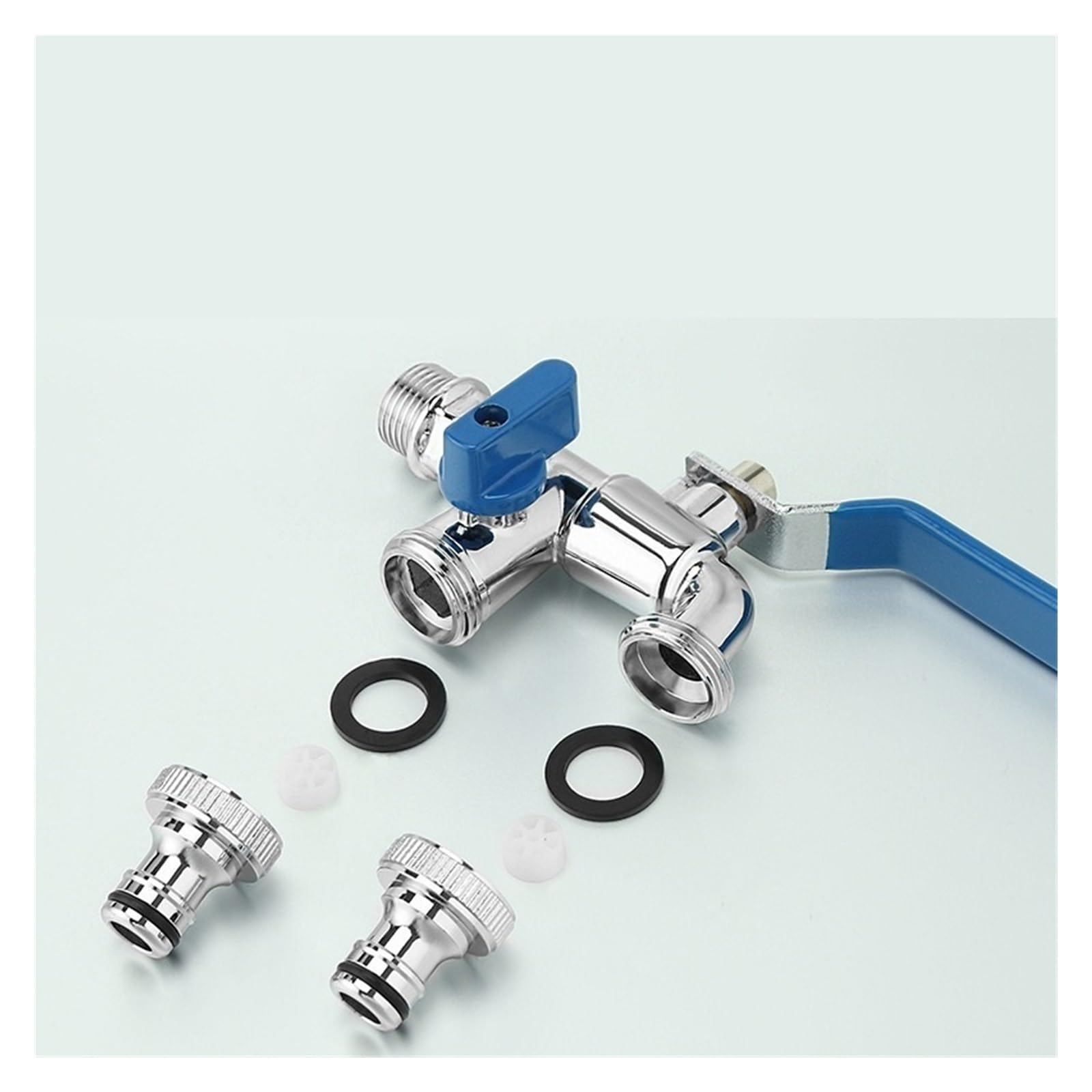 1 Uds G1/2 Lavadora de latón de Doble Uso de Alto Flujo uno en Dos Grifo de Salida jardín Patio al Aire Libre heladas y Bebedero de riego Solar (Color : DN15 Black Handle)