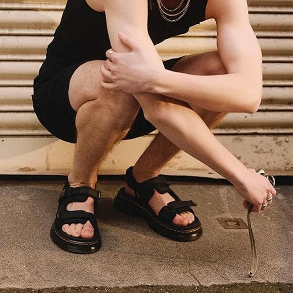 Amazon.co.jp: [ドクターマーチン] FORSTER SANDAL BLACK 31560001 