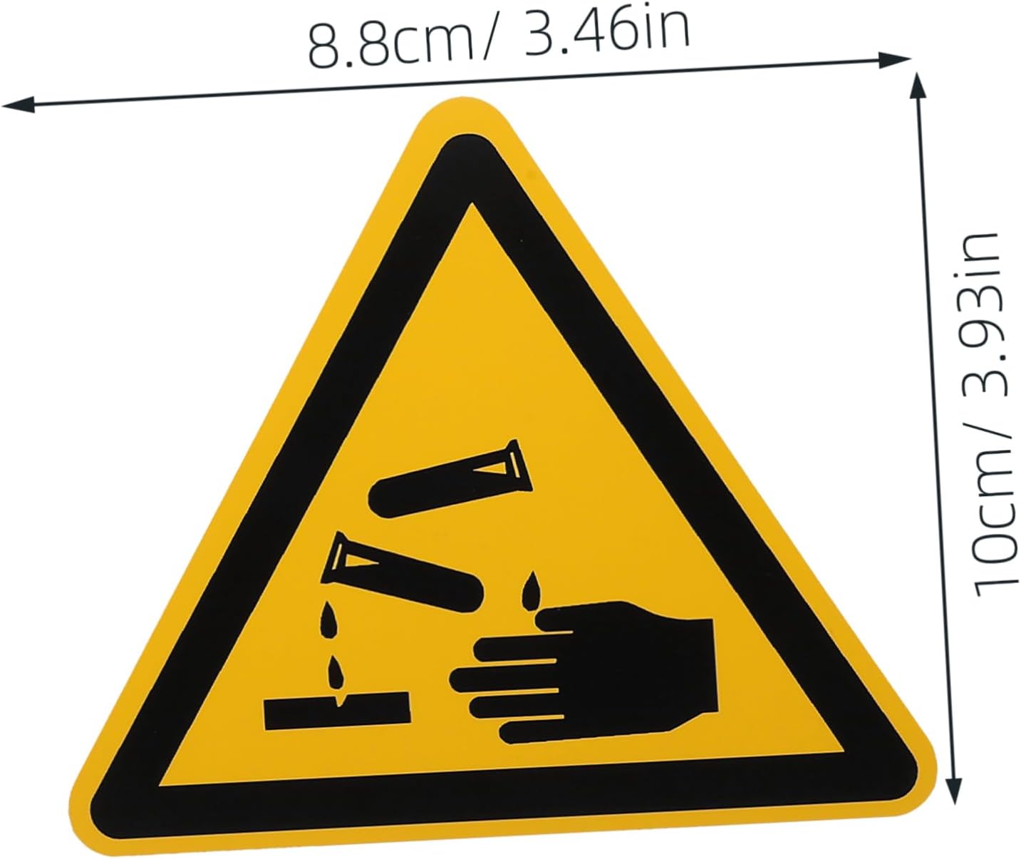 Ciieeo 6Pcs Safety Warning Stickers Against Vinyl Decals for Caution Signs Self Adhesive Labels for Workplace Safety Weather Resistant