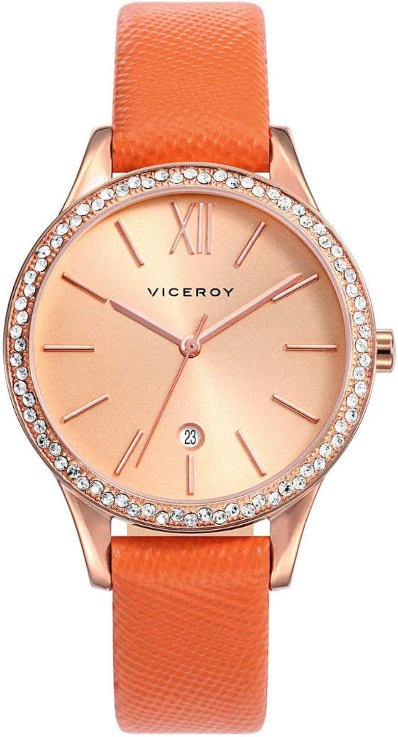 Viceroy Reloj Analogico para Mujer de Cuarzo con Correa en Cuero 471098-93