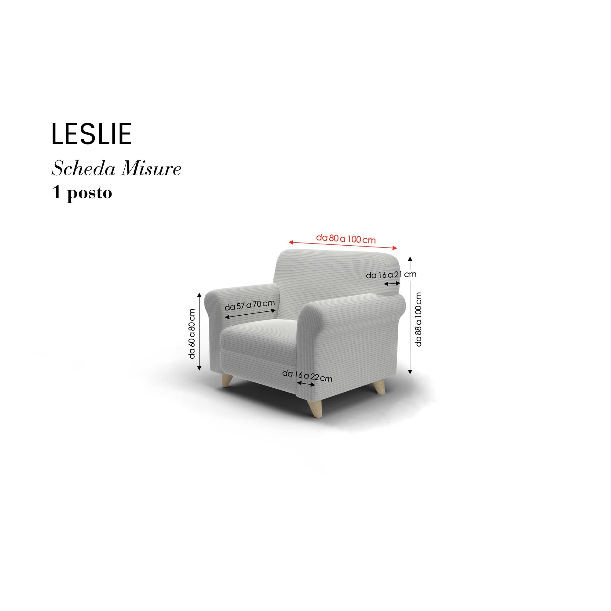 Italian Bed Linen Leslie elastyczny pokrowiec na sofę, jasnoszary, 1-osobowy