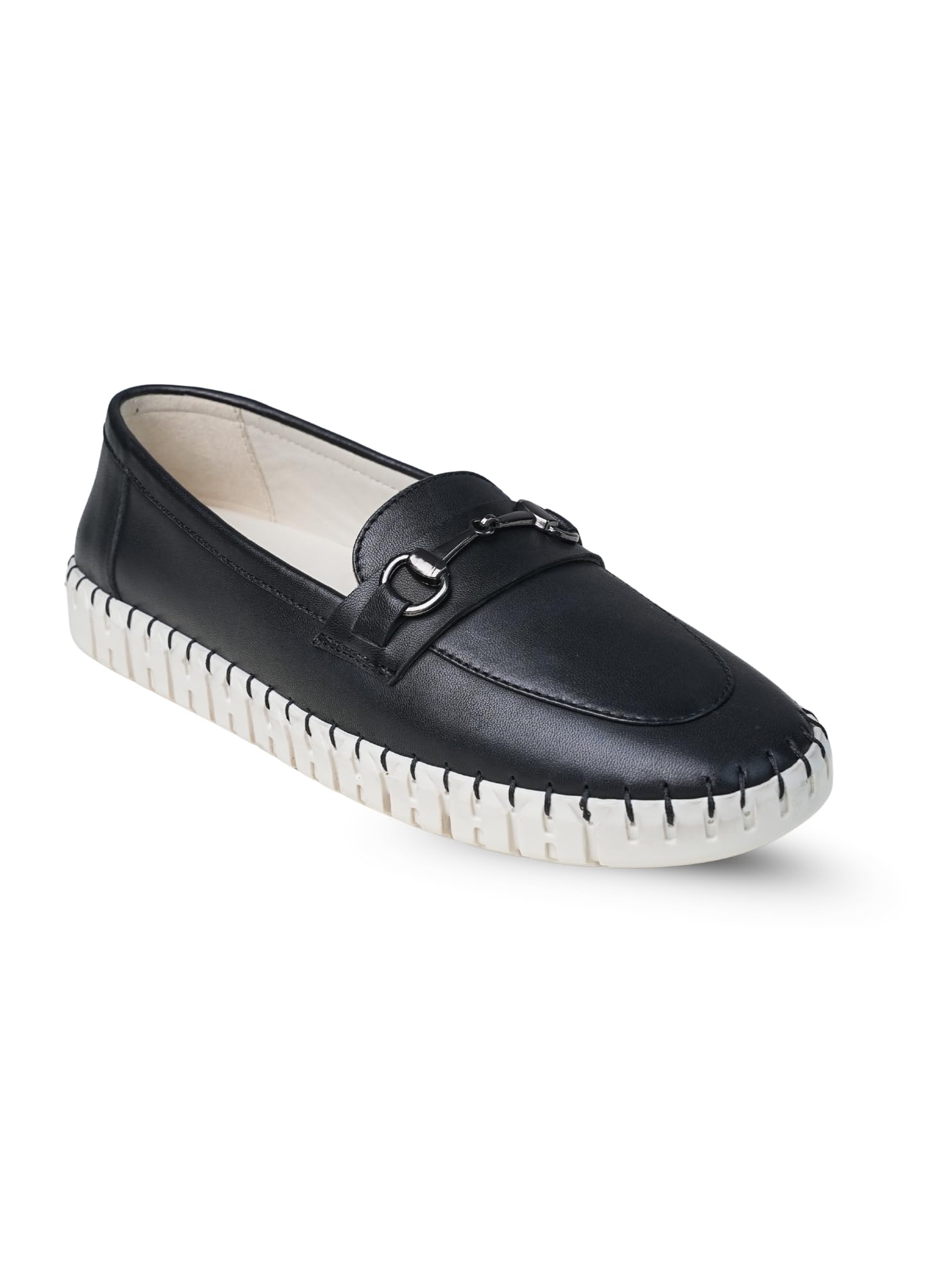 ezok Women's Leather Loafers Shoe | Stylish Slip-On Design with Cushioned Insole | Durable, Comfortable & Trendy for Daily Casual Wear-picture-53
