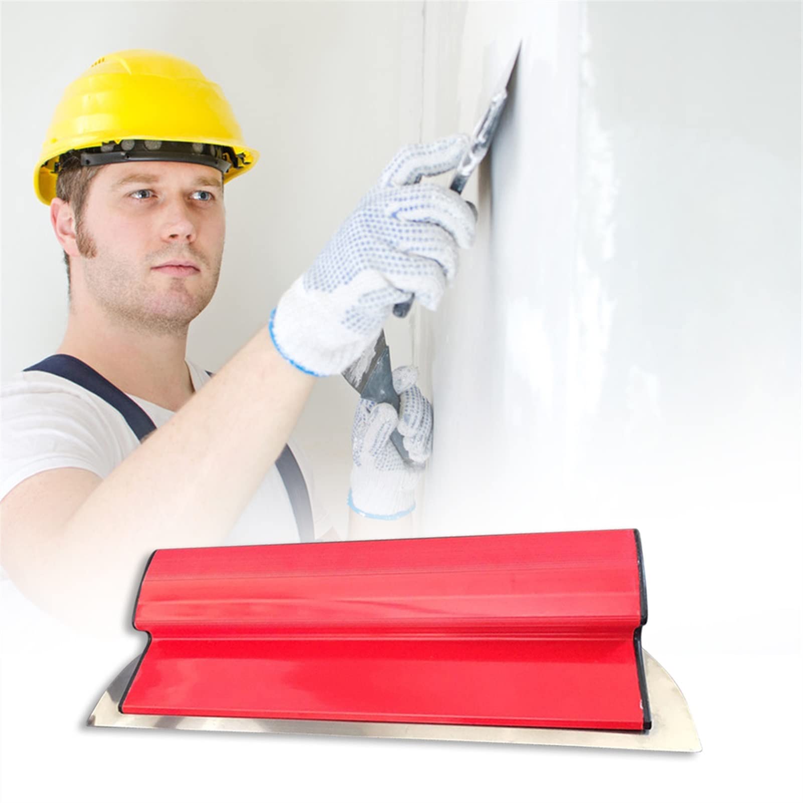 Paleta de enyesado, espátula de alisado de Paneles de Yeso de 40cm para Herramientas de Pared, Hoja de desnatado de Pintura, Hoja de espátula de Acabado, Herramientas de enyesado de Pared