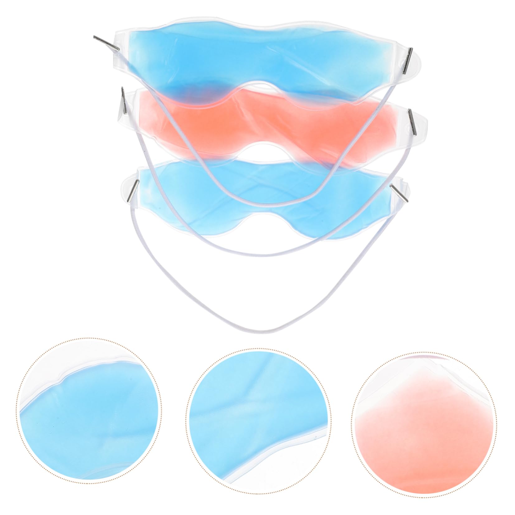minkissy 33stücke Kühlende Gel-augenmasken Mit Sicherer Kryogenflüssigkeit Zur Natürlichen Linderung Von Migräne Für Entspannung Und Erholung Der Augen Farbe Zufällig
