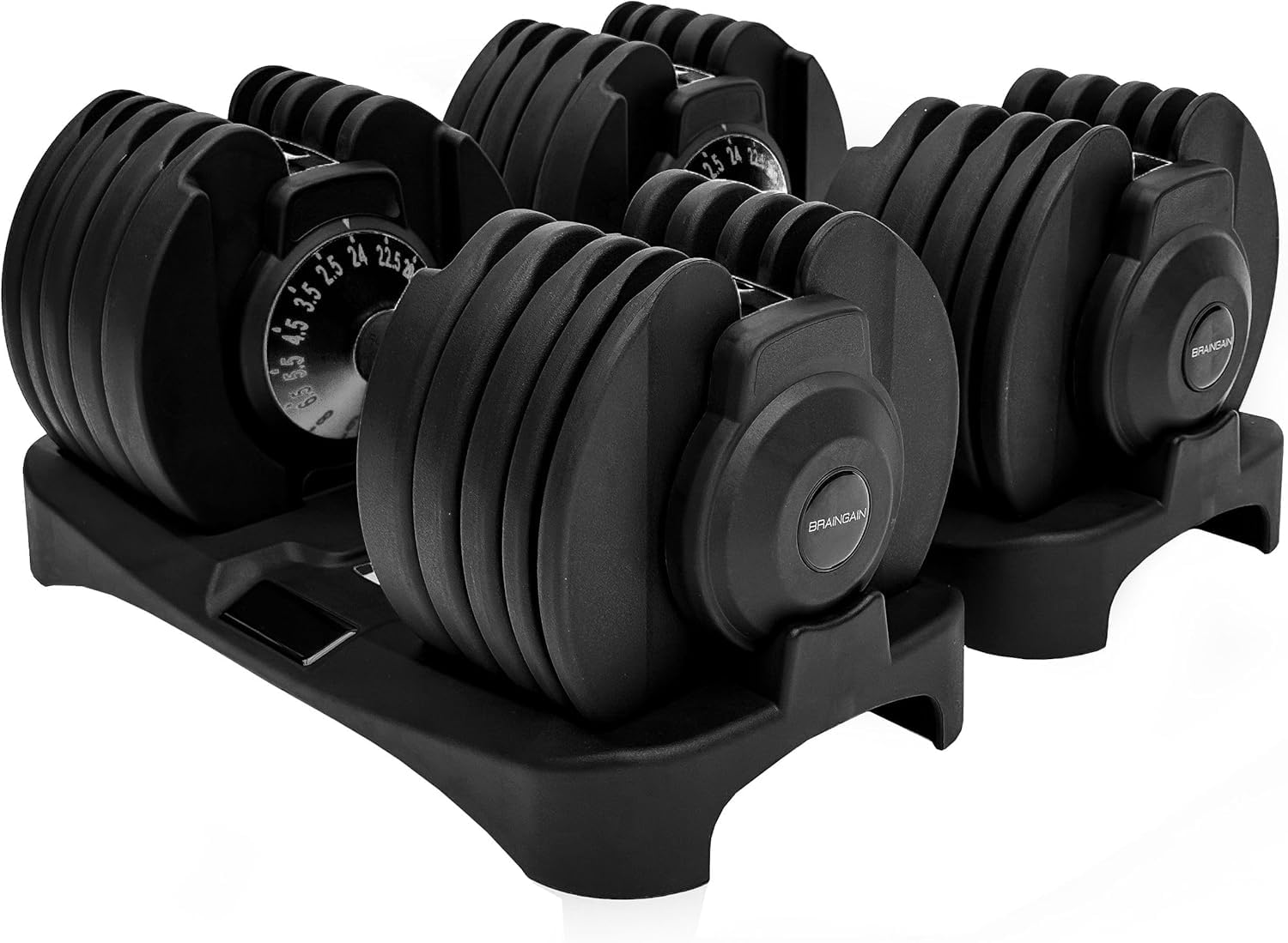 BRAINGAIN 15-in-1 verstellbares Hantelset 24 kg