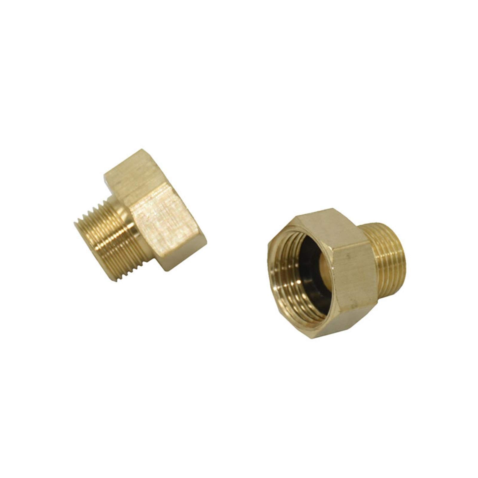 Tubo flessibile da giardino con connessione rapida Filettatura esterna 3/8" a 1/2" in ottone filettatura esterna filettato Connettore tubo di riparazione tubo da giardino rubinetto connettore Raccordi