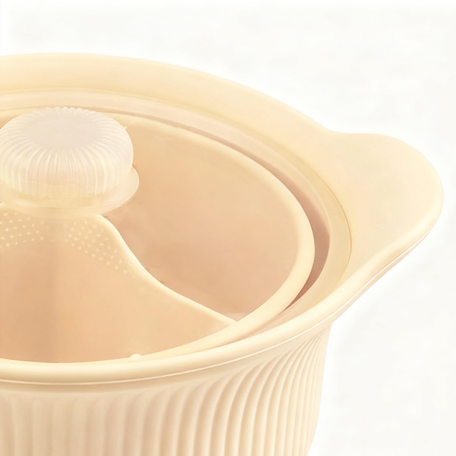 Veggie Steamer – Mikrowellen-Dampfgarer für | Silikon mit Kochfach | Große Silikon-Dampfschüssel für Mikrowelle, Küchenzubehör für zu Hause, Po