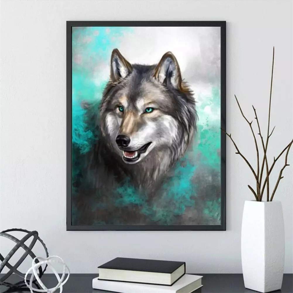 Diamond Painting Familie Wolf - 65x50cm DIY Bastelset Für Erwachsene