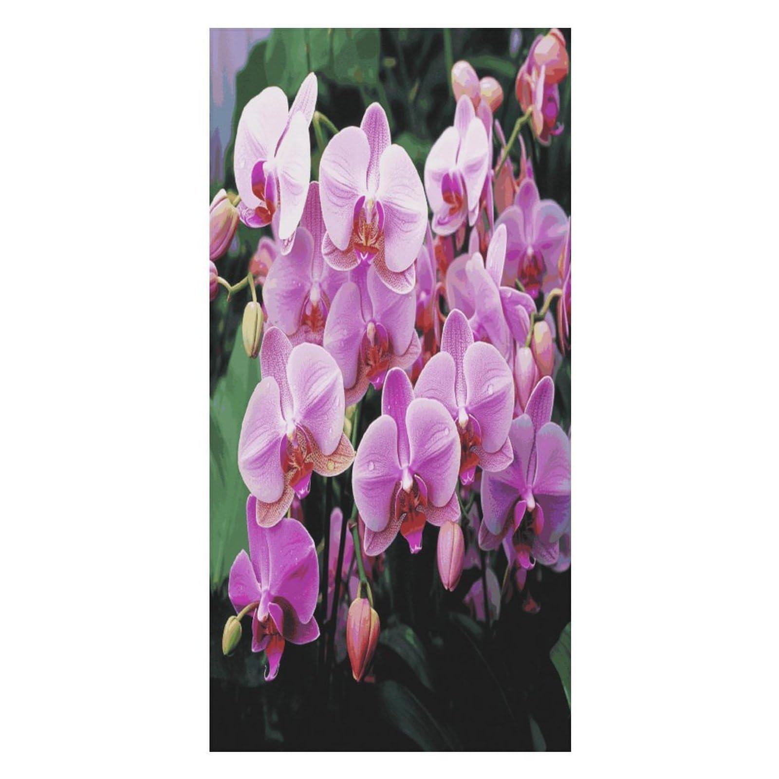 JTREHY Orchids Beach Towel Extremely Soft Oversized Towels Lightweight Sports Absorbent Bath Towel Suitable 160"x80" for Swimming Camping Beach
