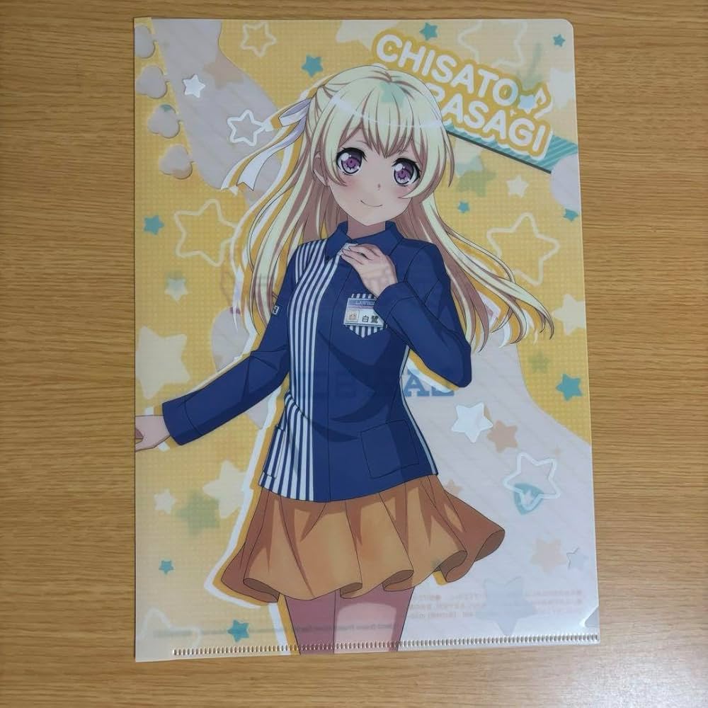 バンドリ school クリアファイル Amazon.co.jp: バンドリ 白鷺千聖 クリアファイル : Office Products