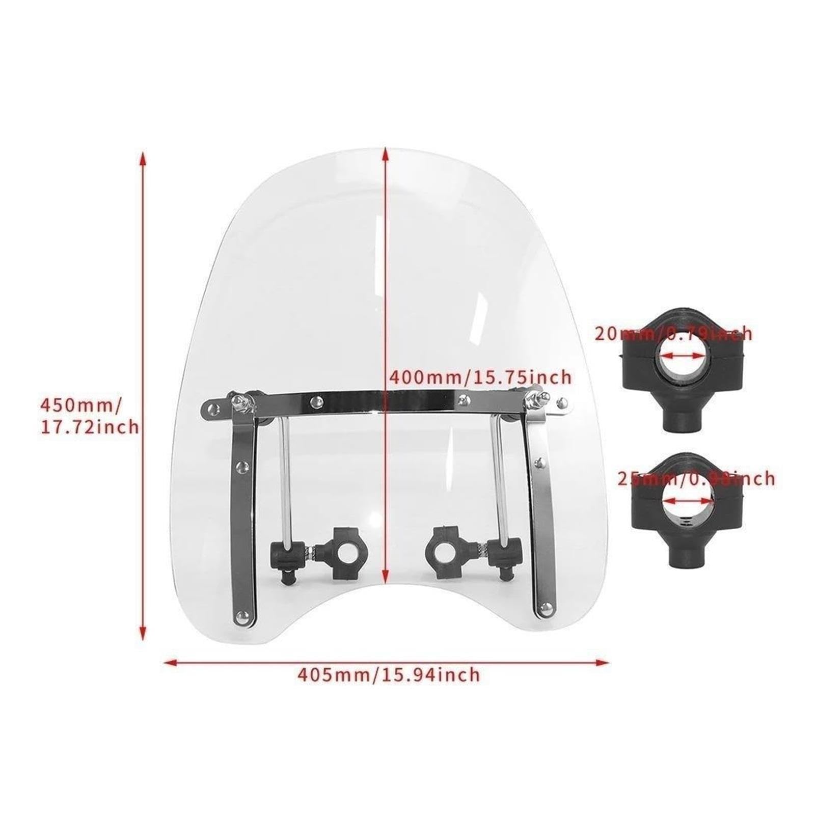 Deflector Universal para Harley para Suzuki Pantalla de Viento para Moto