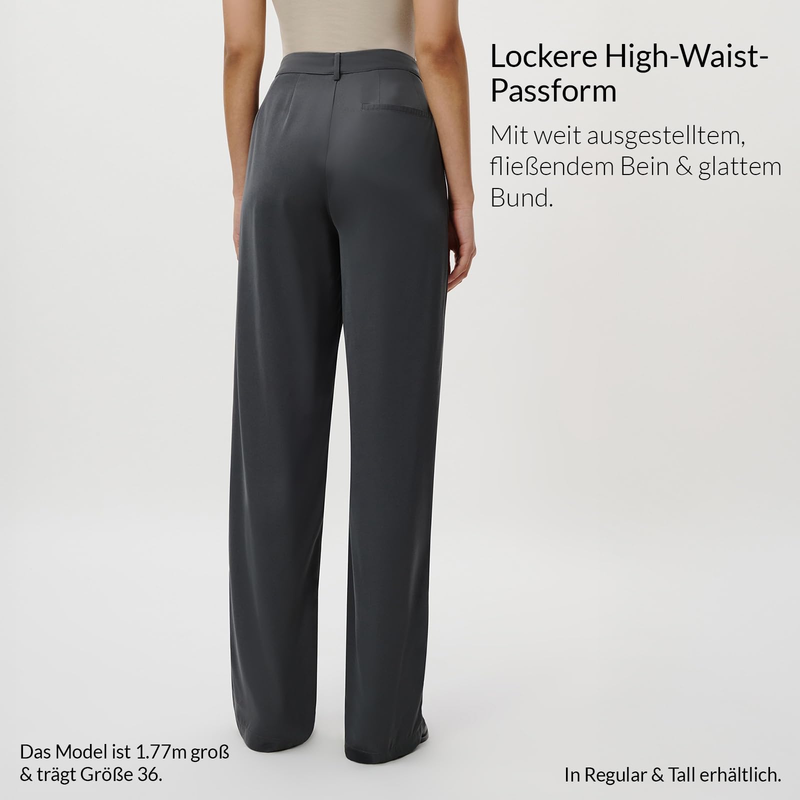 LeGer by Lena Gercke Kora Hose - Stoffhose Damen mit Bundfalten - lockere Passform - Anzughose mit Satin-Finish - Mode für Damen - Gr. 34-44