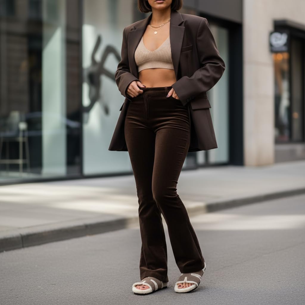 CUSHIONAIRE Cuddle Fur Slippers for Women Faux Shearling Slide Sandal +Memory Foam, Wide Widths Available