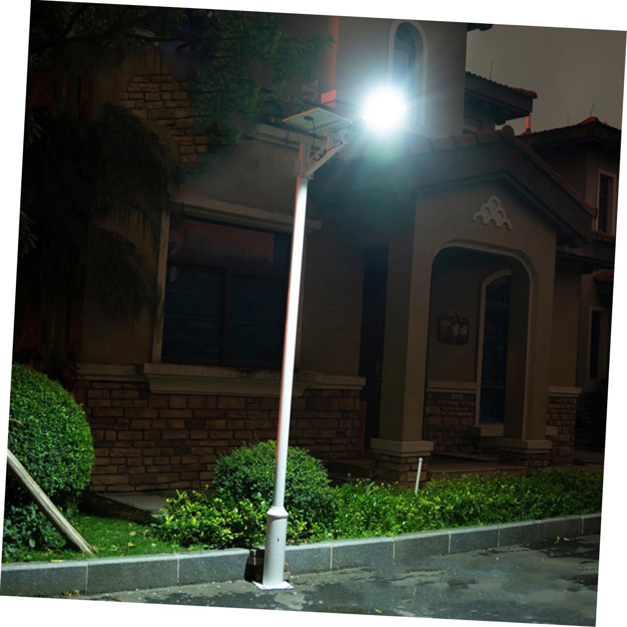 NULYLU Heavy Duty Solar Street Light Bracket Wall Mount Solar Security Light Post