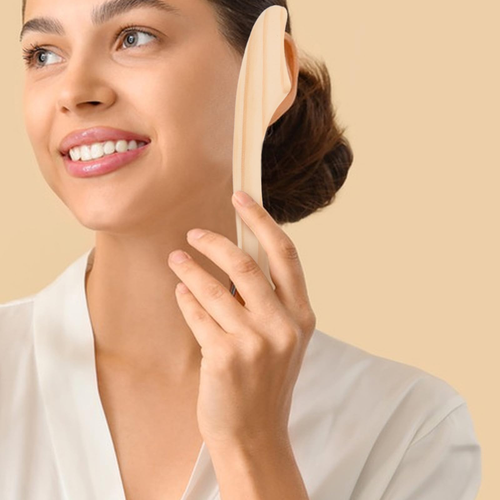 TOYANDONA Herramienta Guasha de Madera 3 Piezas para Esculpir y Moldear el Cuerpo, Palo de Acupuntura Compacto para Masaje y Relajación Cuerpo en Viajes