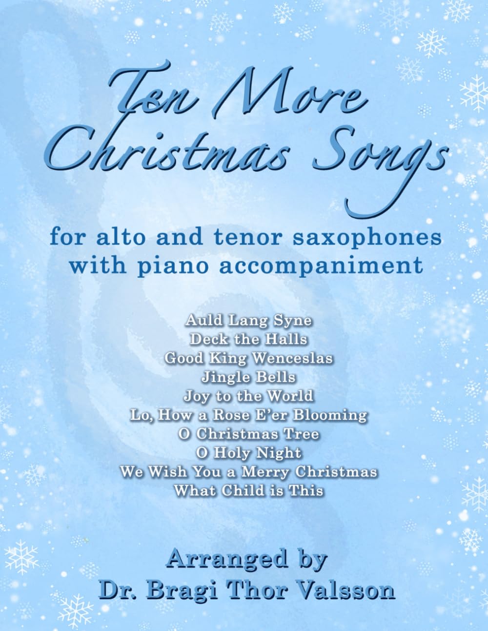 Livre de musique de Noël le cadeau idéal pour deux saxophonistes