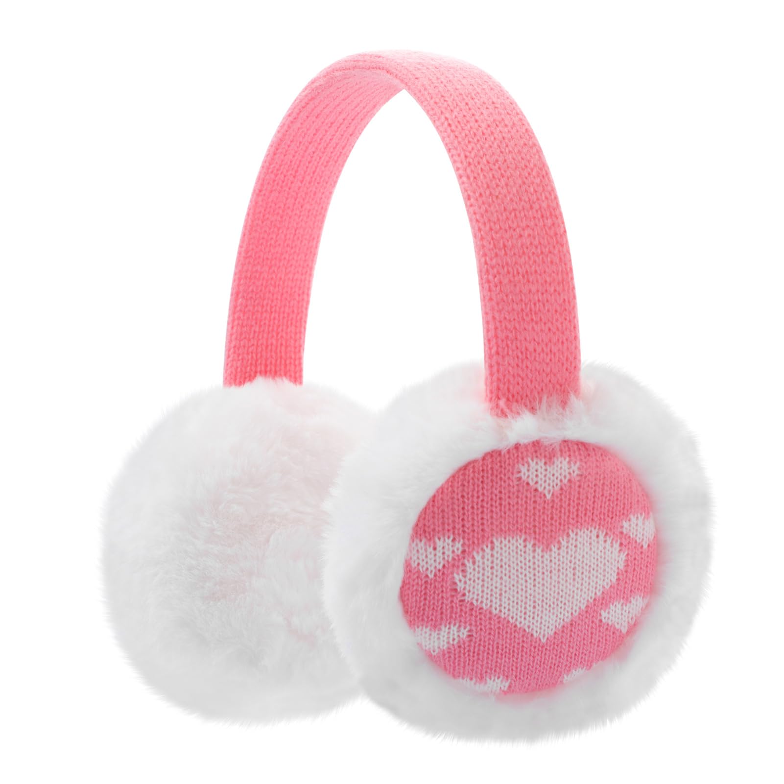 Kids Knit Earmuffs Winter Outdoor Ear Warmers Soft Plush Ear Covers for Boys Girls 4-16 Years-image-0