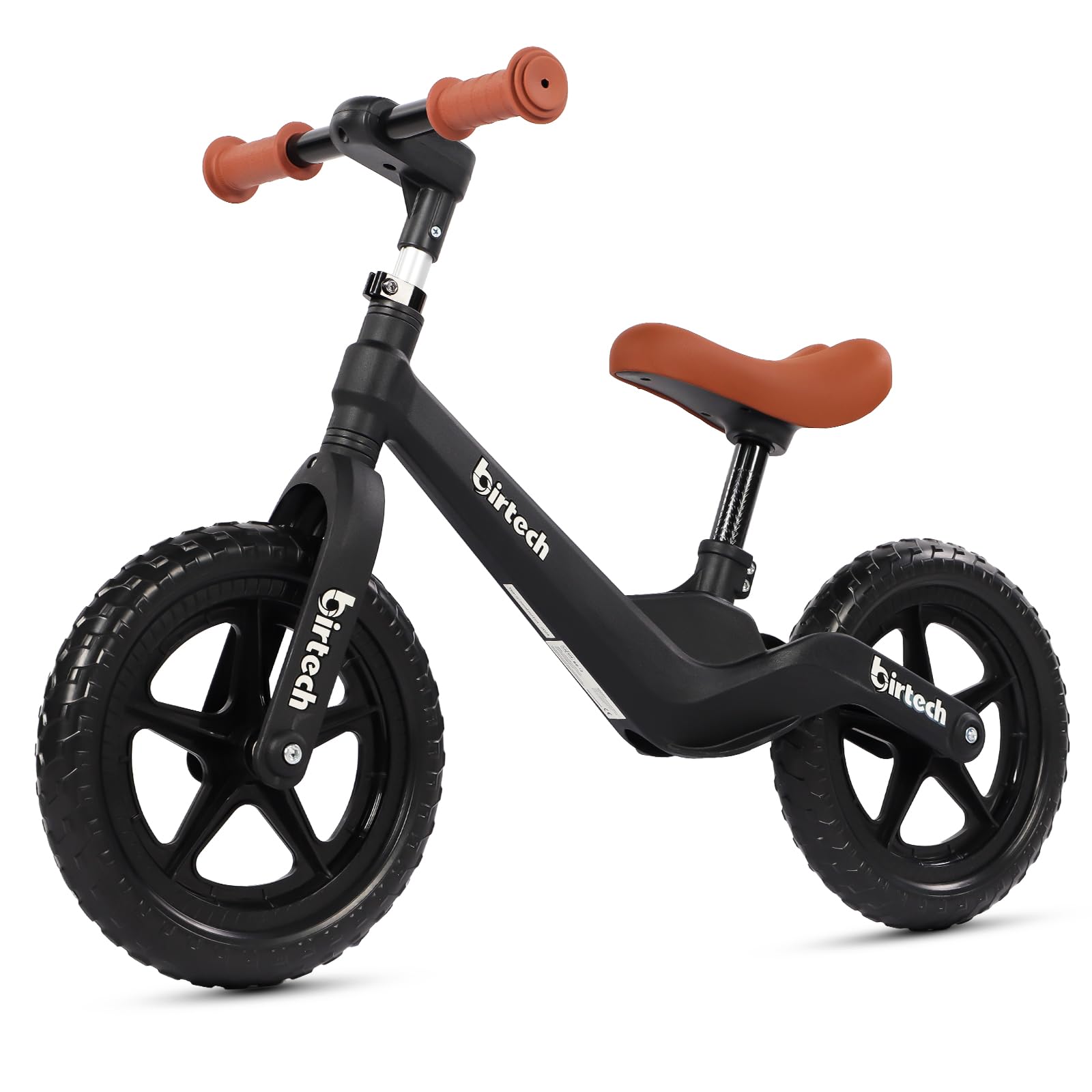 12" Balance Bike for Kids, Lightweight No Pedal Walking Balance Bike with Nylon Frame and Flat-Free Tires, Adjustable Training Bike for Age 2-to 5