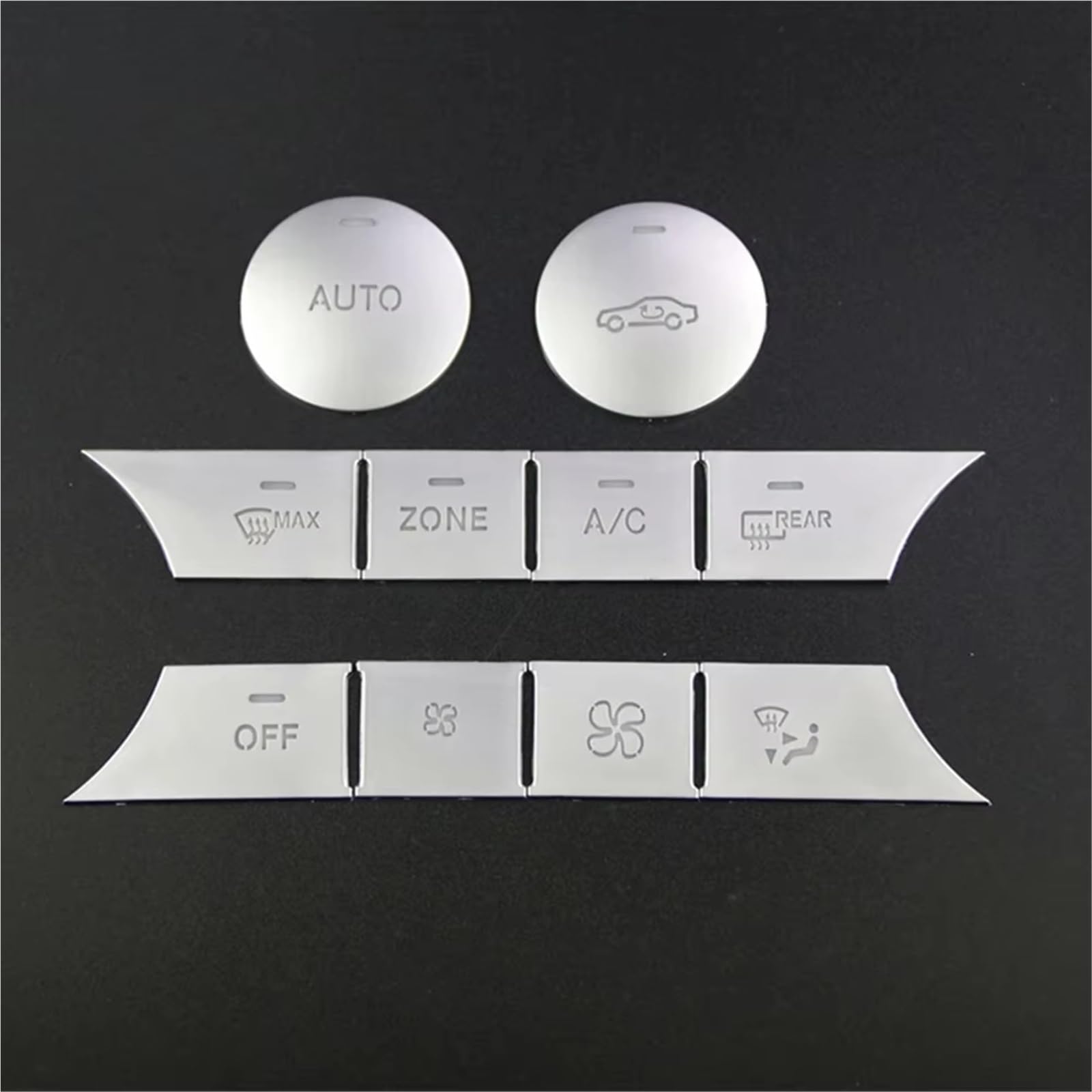 Button Trim Compatible with Benz C CLS GL GLK ML W204 S204 W166 C218 X218 X164 X166 X204 W164 Center Console Air AC Button Cover Trim