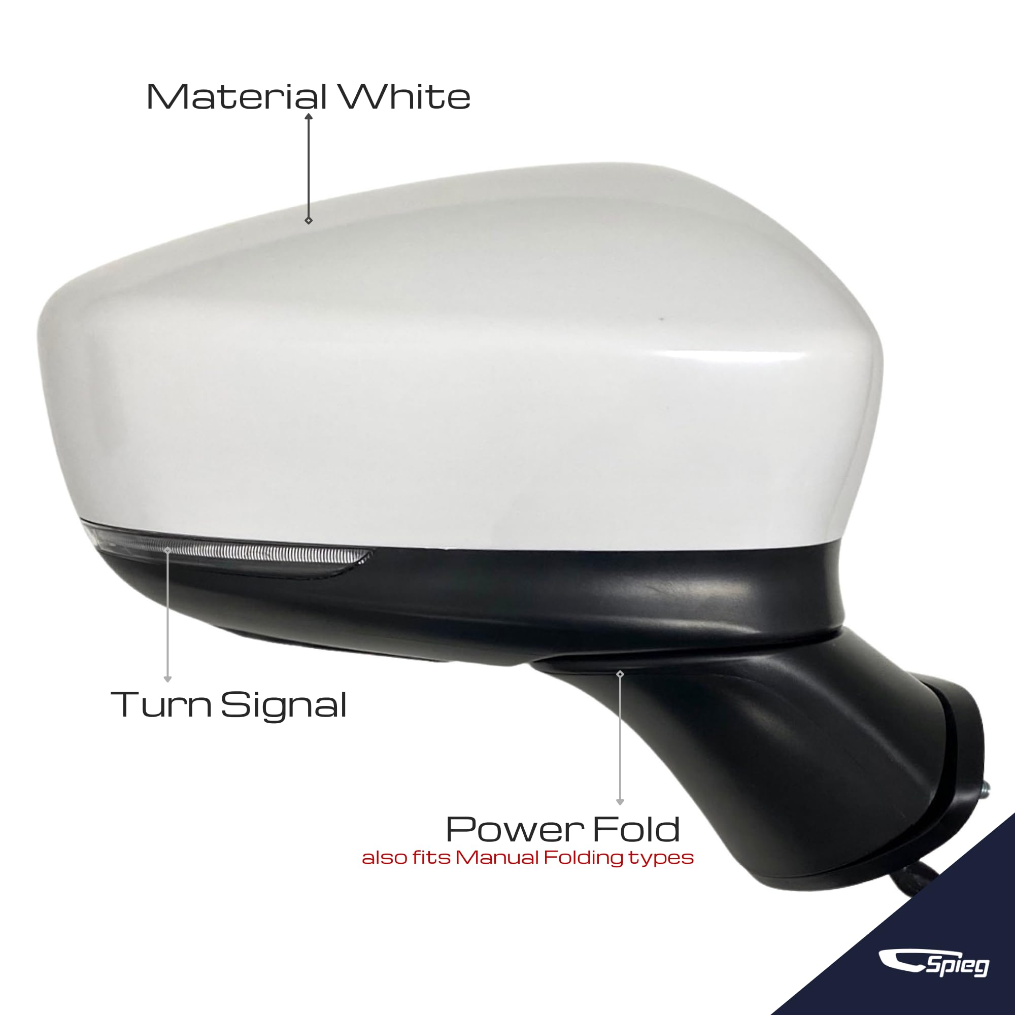 Amazon.com: Spieg Passenger Side Mirror for 2017-2021 Mazda 6