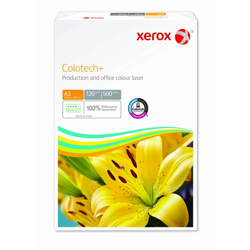 Xerox Colotech+ - Papier de qualité supérieure Blanc 120 g/m² A3 - Ramette de 500 feuilles