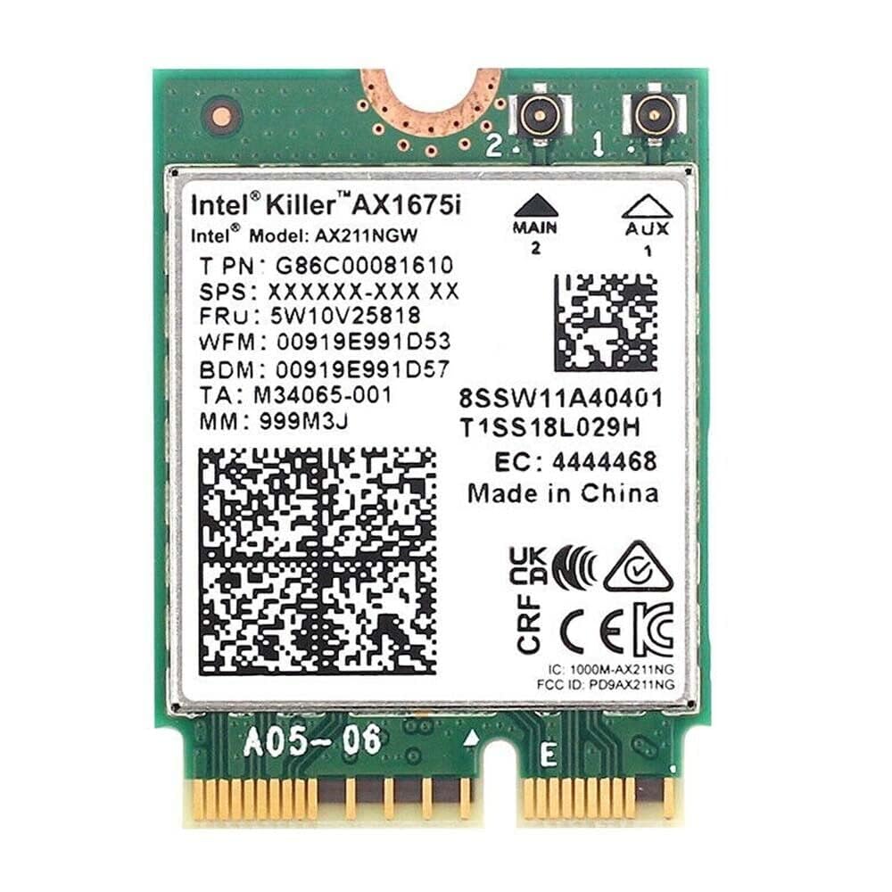 Amazon.com: Killer Series for Intel AX1675i WiFi 6E Gaming Adapter