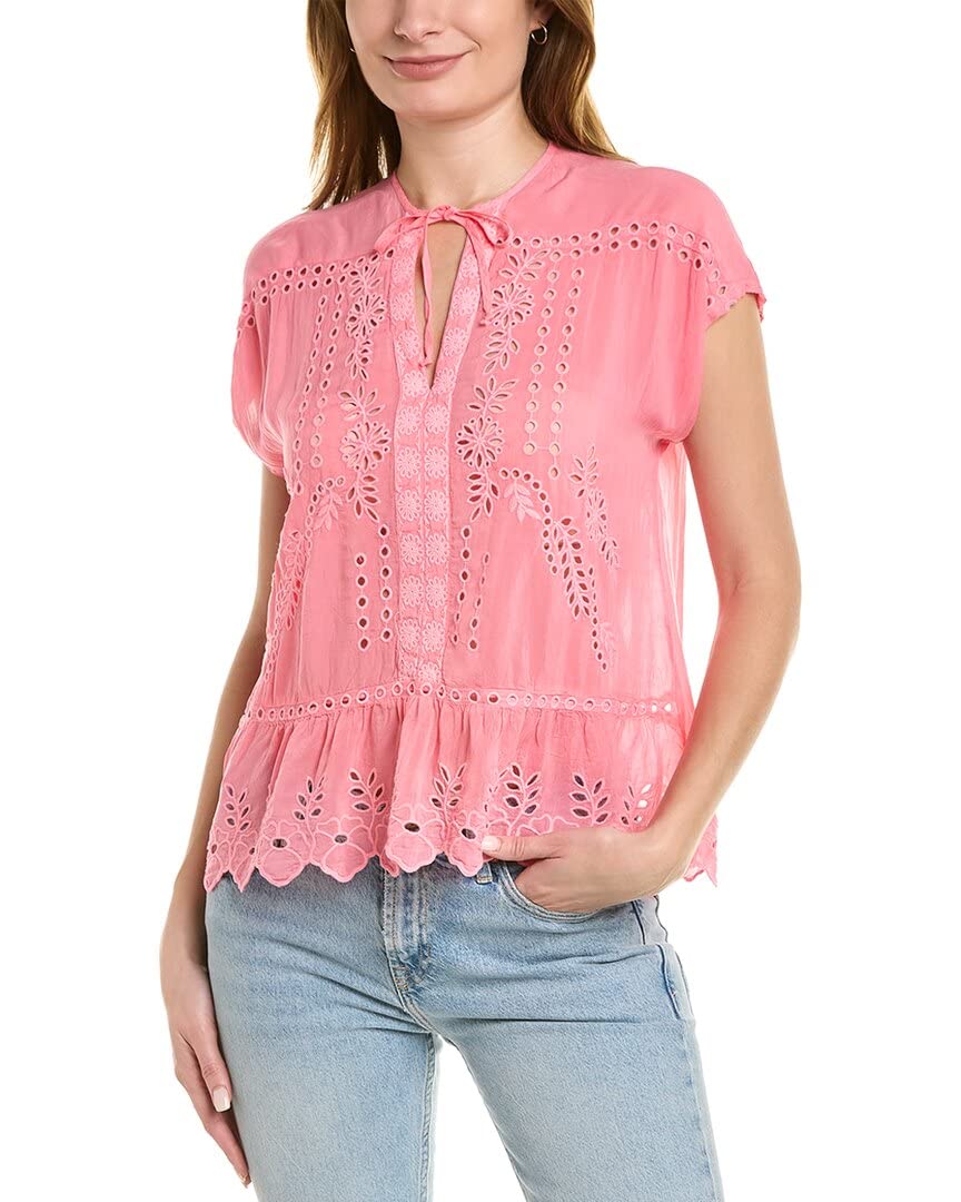 Johnny Was Clemence Blouse Bubble Gum XL