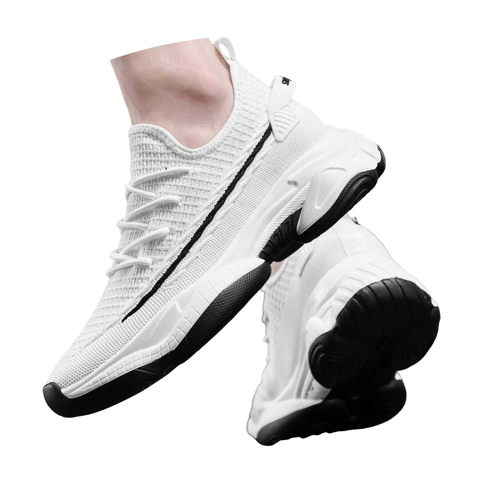 Generisch Scarpe da corsa da uomo, anatomiche e comode, con punta larga, traspiranti, leggere, per il fitness, il tempo libero, moderne