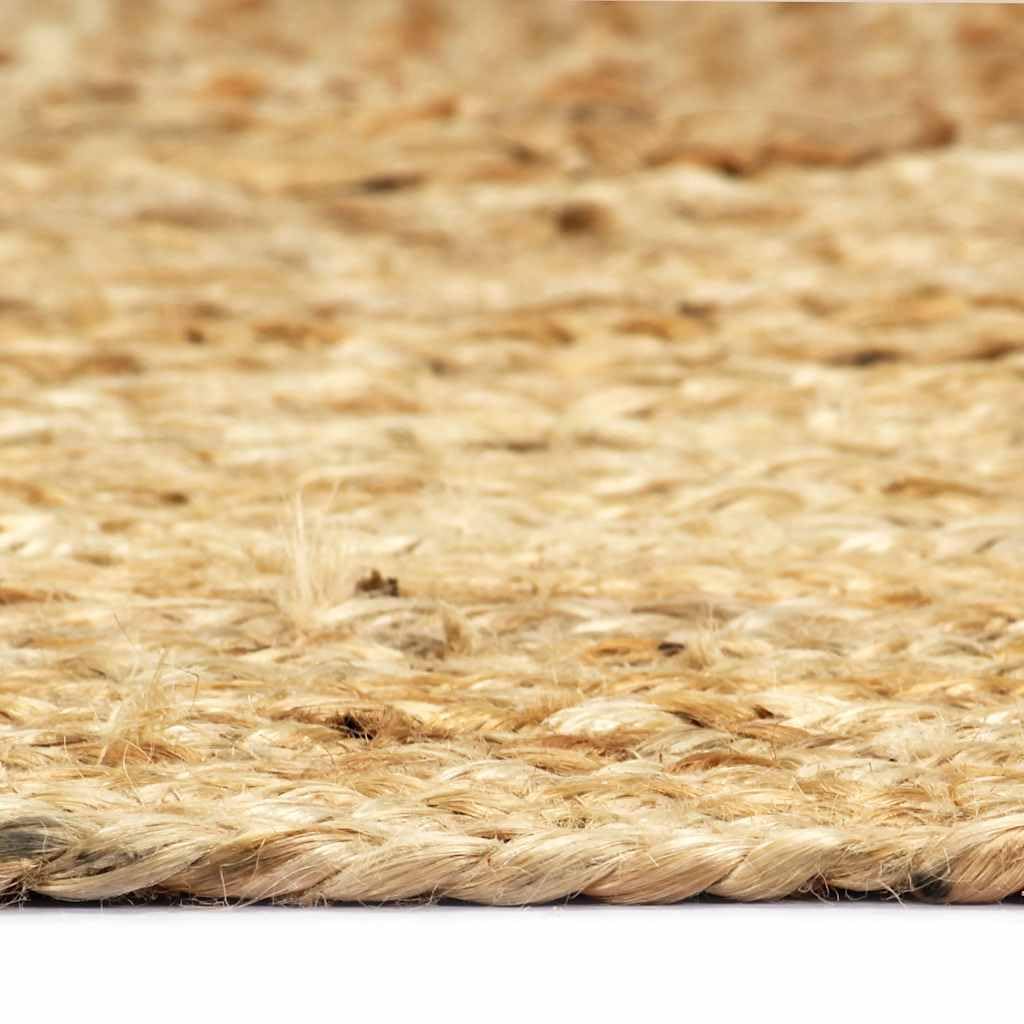 Tapis Fait à la Main en Jute Naturel 80x160 cm pour décoration intérieure et extérieure, Doux, antidérapant, Lavable, idéal pour Salon, Chambre, Cuisine, terrasse, Balcon