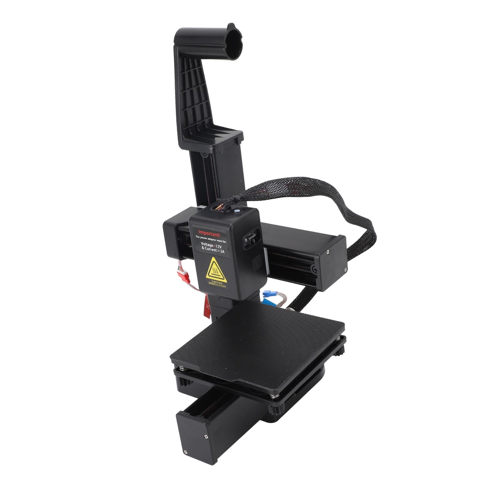 EMUKOEP Stampante 3D Versatile per Principianti Ad Alta Precisione con Tecnologia Multiplexing a Divisione di Frequenza Piccola Macchina da Stampa 3D per Progetti Creativi Ed (Nera)
